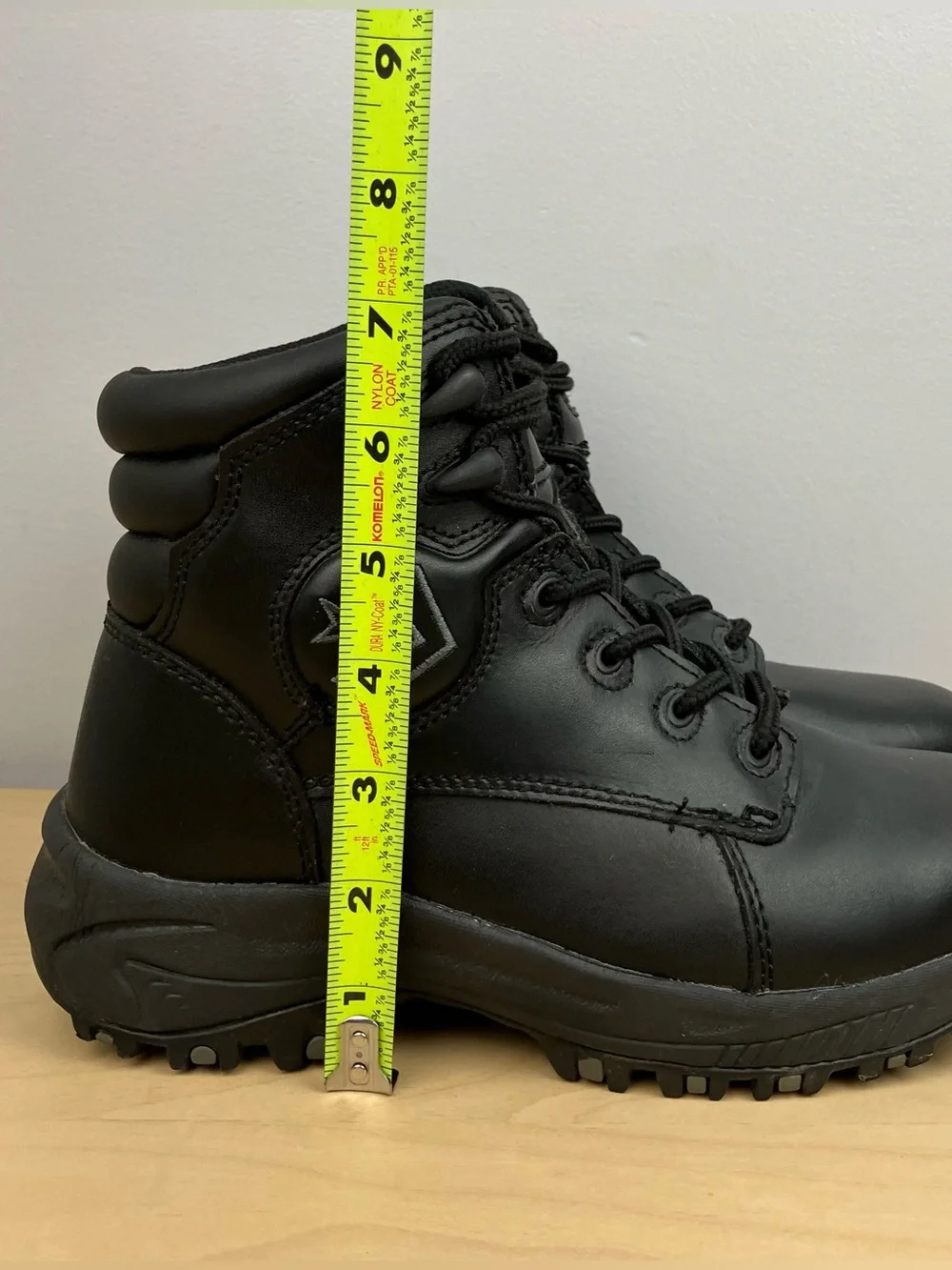 Converse Men’s Size 6.0 M Black Leather Safety Toe Work Boots Ankle Lace Up